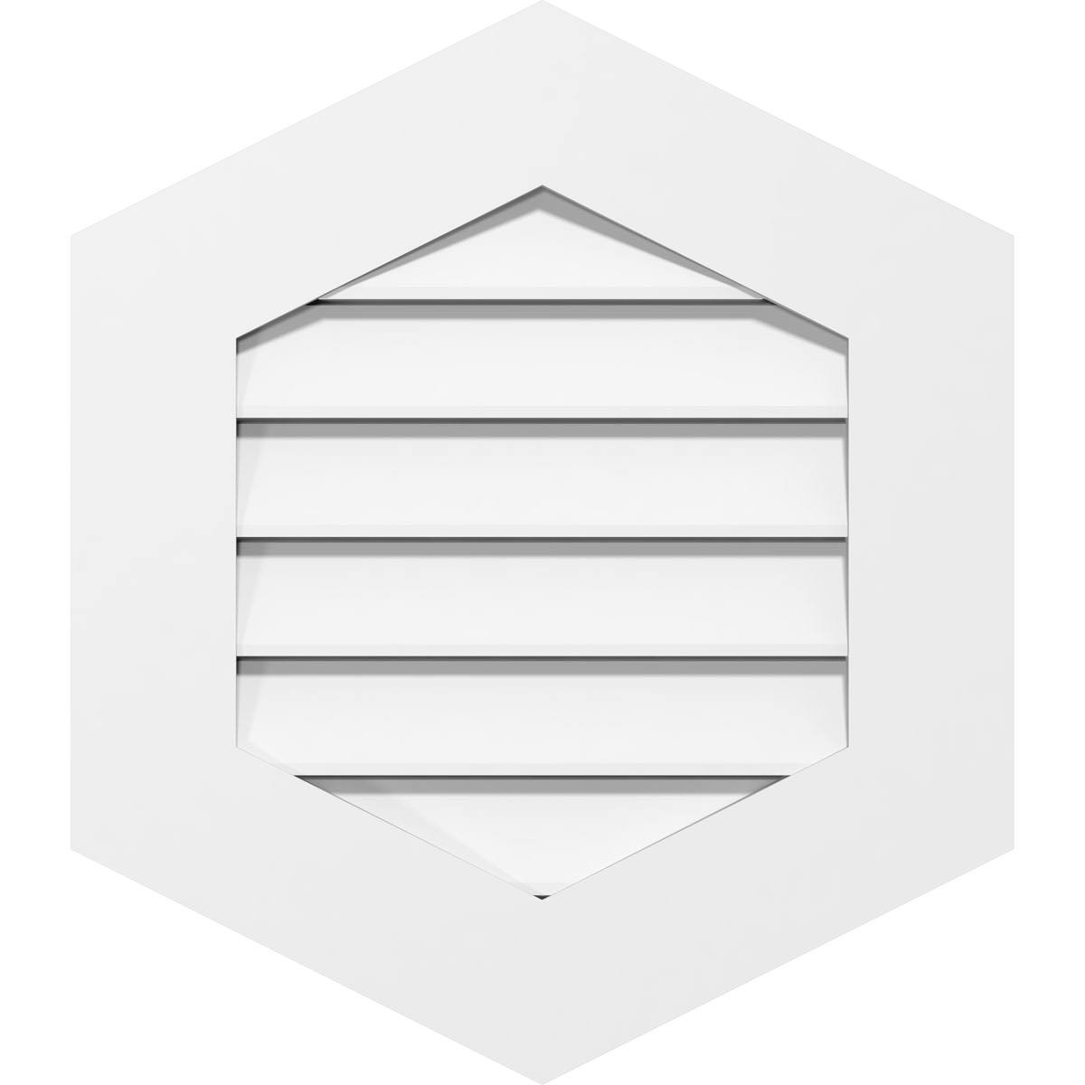 Vertical Peaked Surface Mount PVC Gable Vent V703