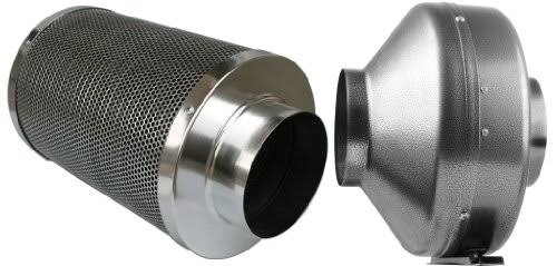 8 inch 750 CFM Inline Fan with Carbon Filter V334993
