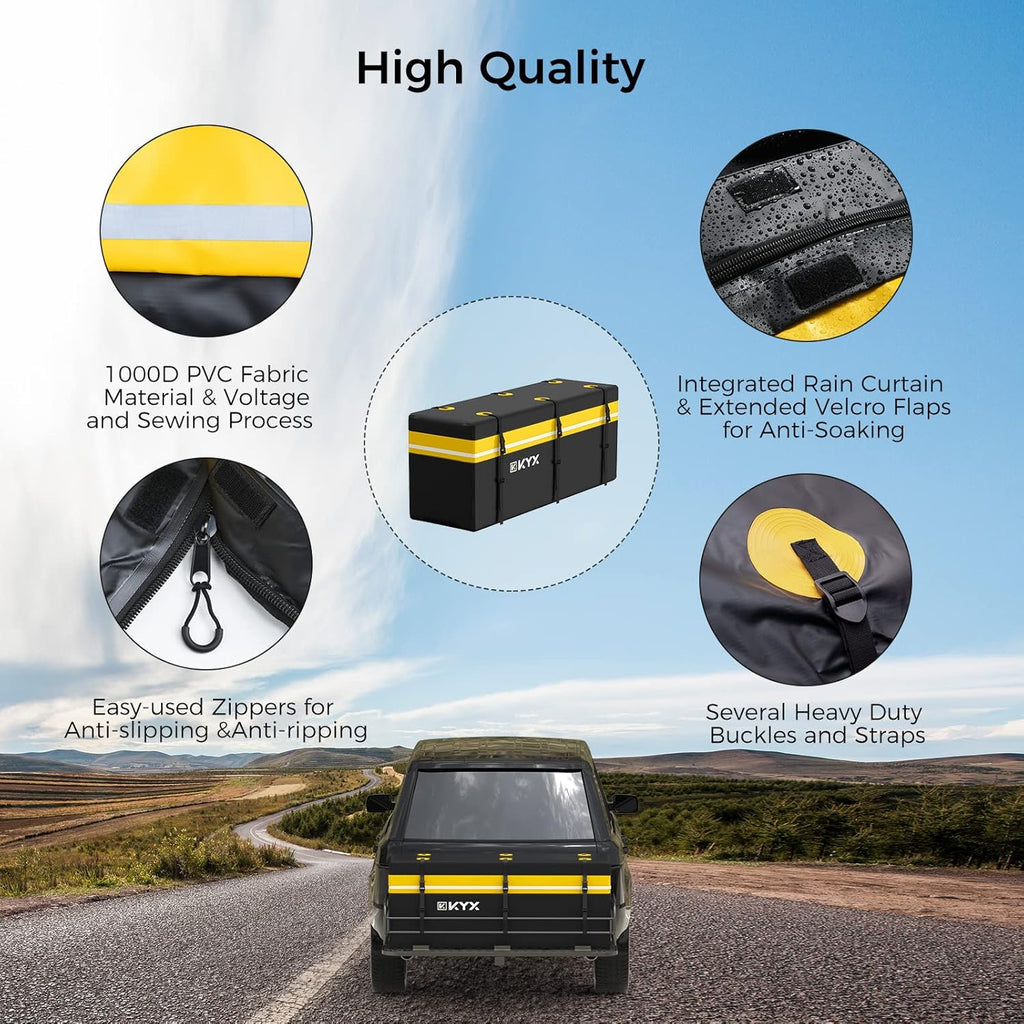 15 Cubic Feet Waterproof Hitch Cargo Carrier Bag W3633