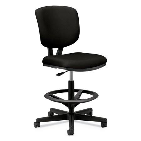 Adjustable Task Stool, 32.38 inch, Black Z831