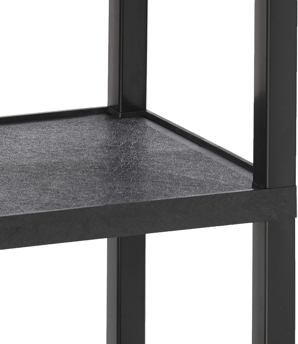 34 H Black Mobile Utility Cart with 3 Shelves X6538