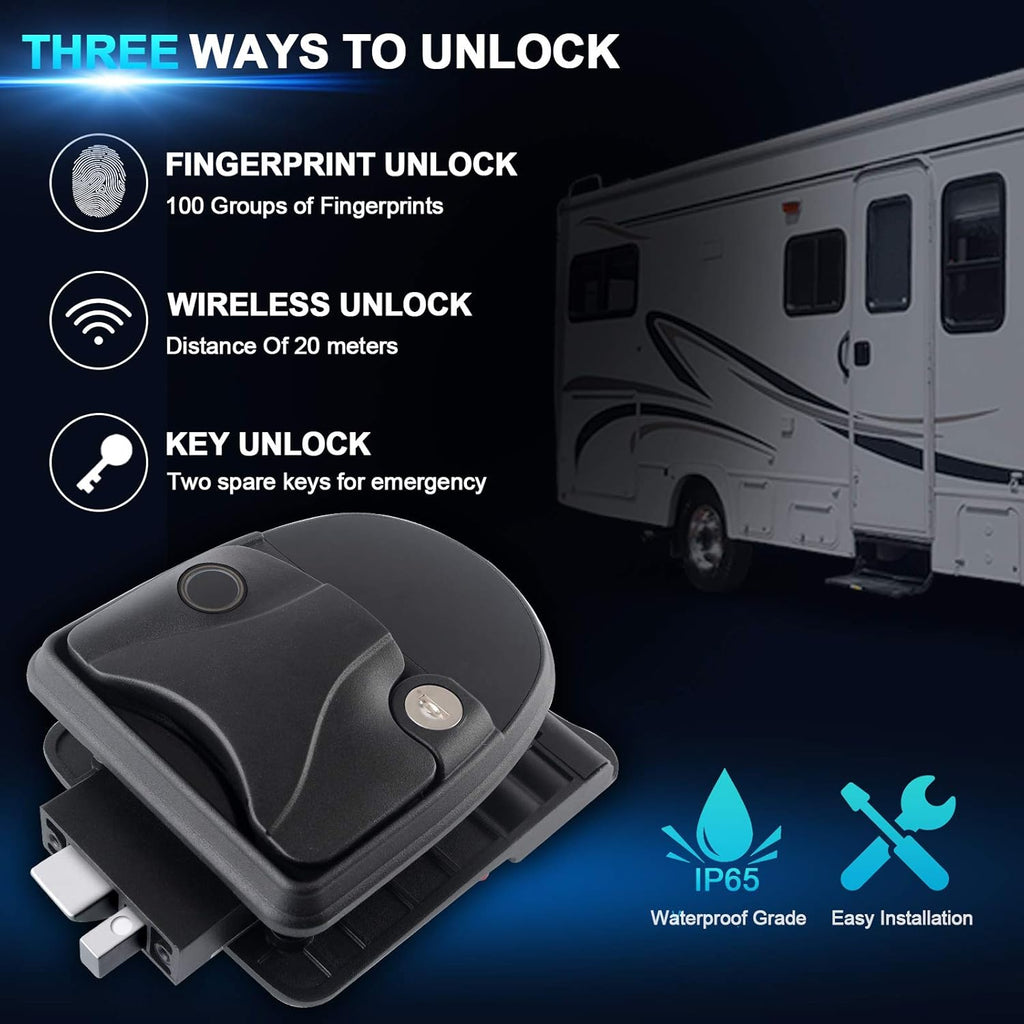 RV Door Lock with Fingerprint Unlock I117