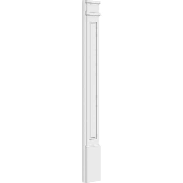Raised Panel PVC Pilaster with Decorative Capital & Base (Pair) P887737