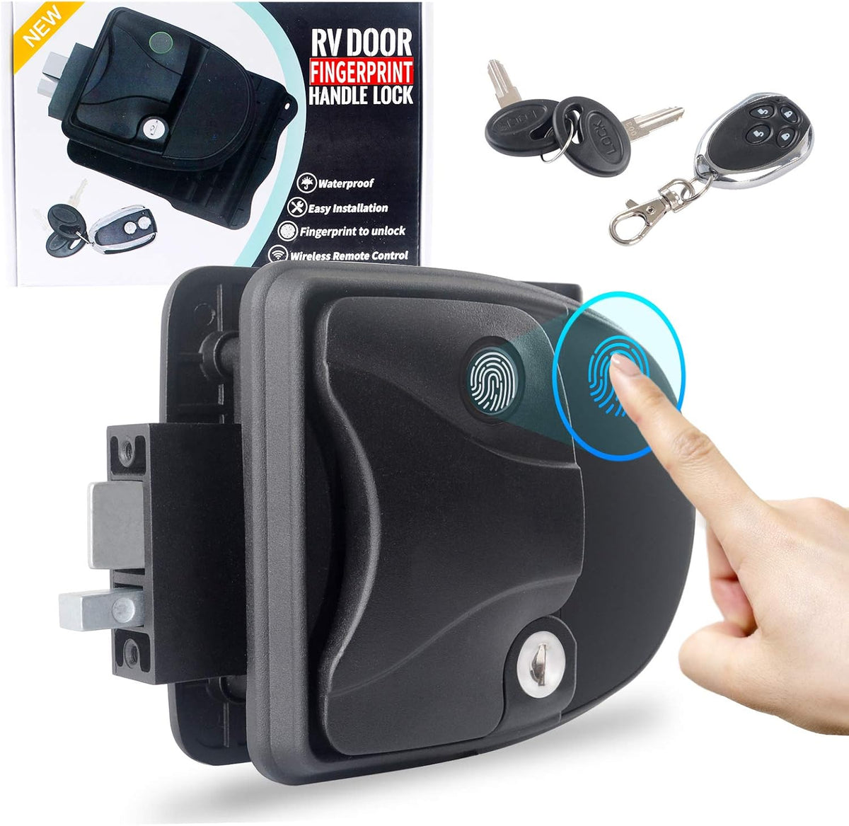 RV Door Lock with Fingerprint Unlock I117