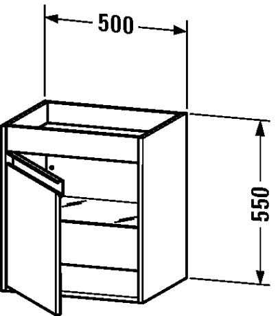 White Matt Low Cabinet S383610