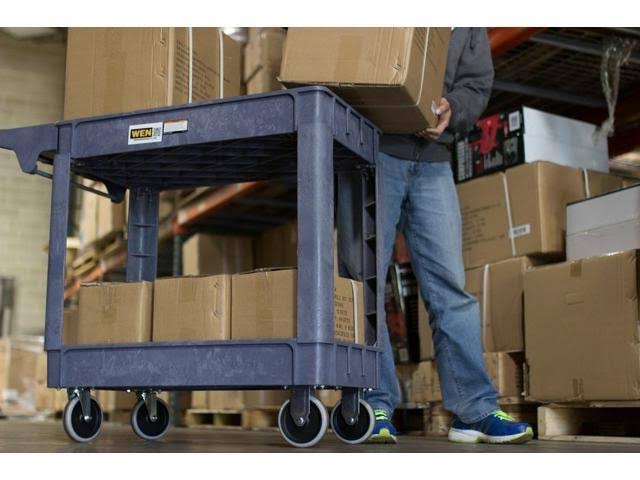 500 Pound Polypropylene Rolling Cart V2623