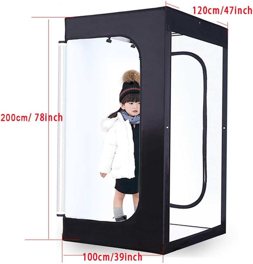 LED Photography Lightbox with 3 Colors Backdrops and Carrying Bag K2447