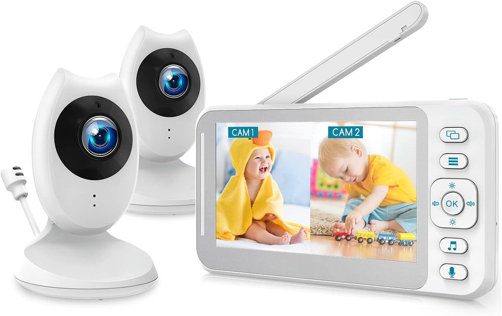 Baby Monitor with Two Cameras and 4.3'' LCD Split Screen N2894