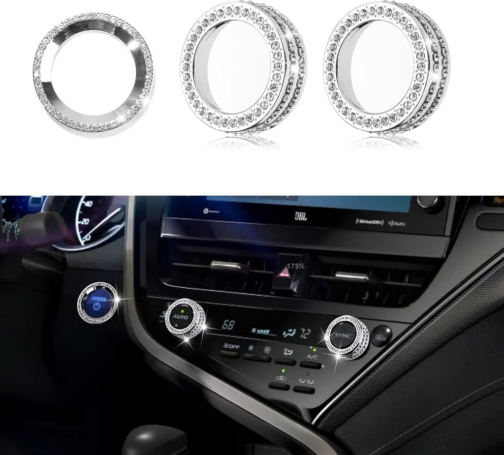 Red Center Console AC Button Covers with Engine Start Stop Push Button Cover X32690