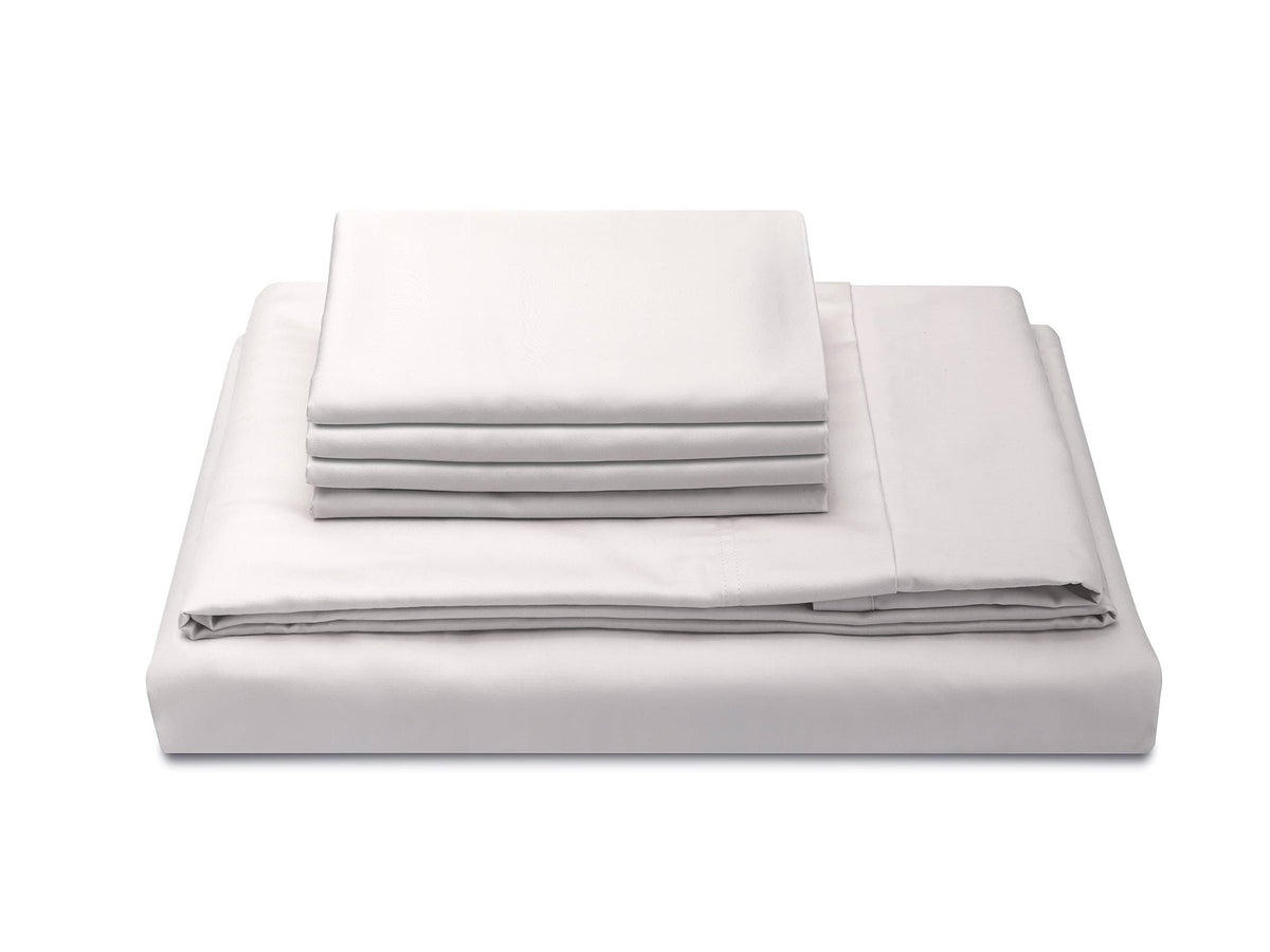 King 6pc 300 Thread Count Percale Sheet Set Ivory P777364