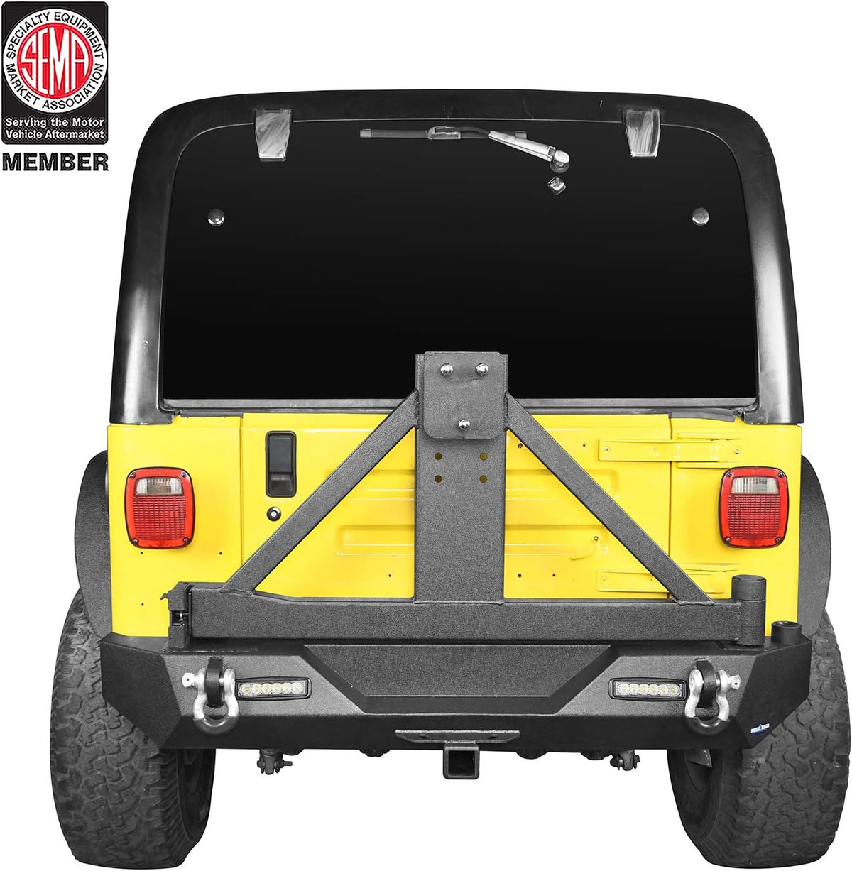 Front & Rear Bumper Combo with Tire Carrier M1502