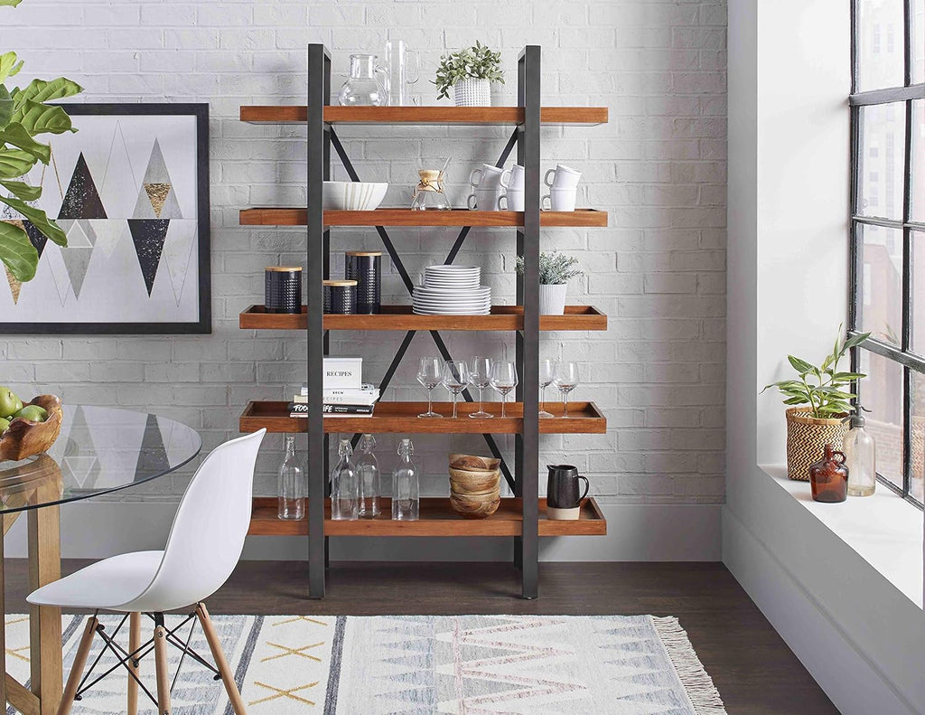 Brown Wood Bookcase X255909