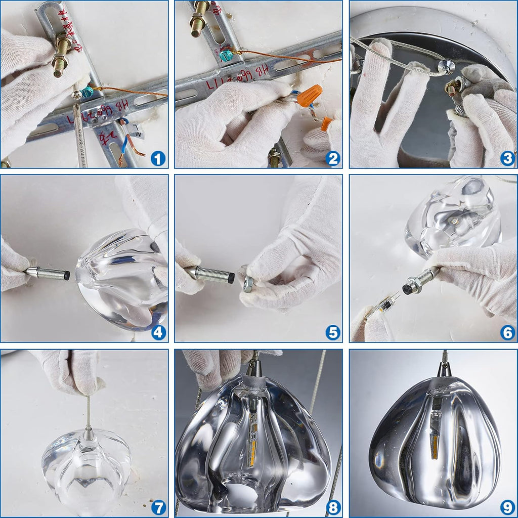 Crystal Chandelier 7 Lights Ceiling Fixture X877