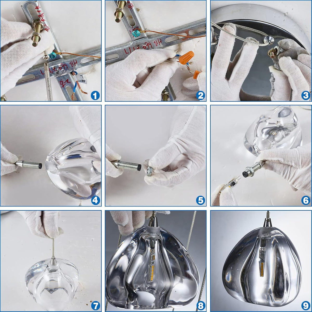 Crystal Chandelier 7 Lights Ceiling Fixture X877