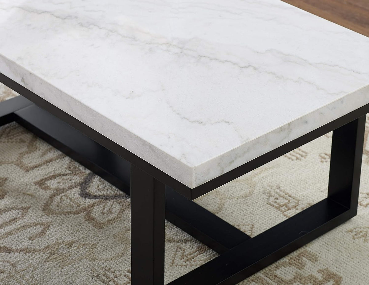 White Marble Top Cocktail Table W738
