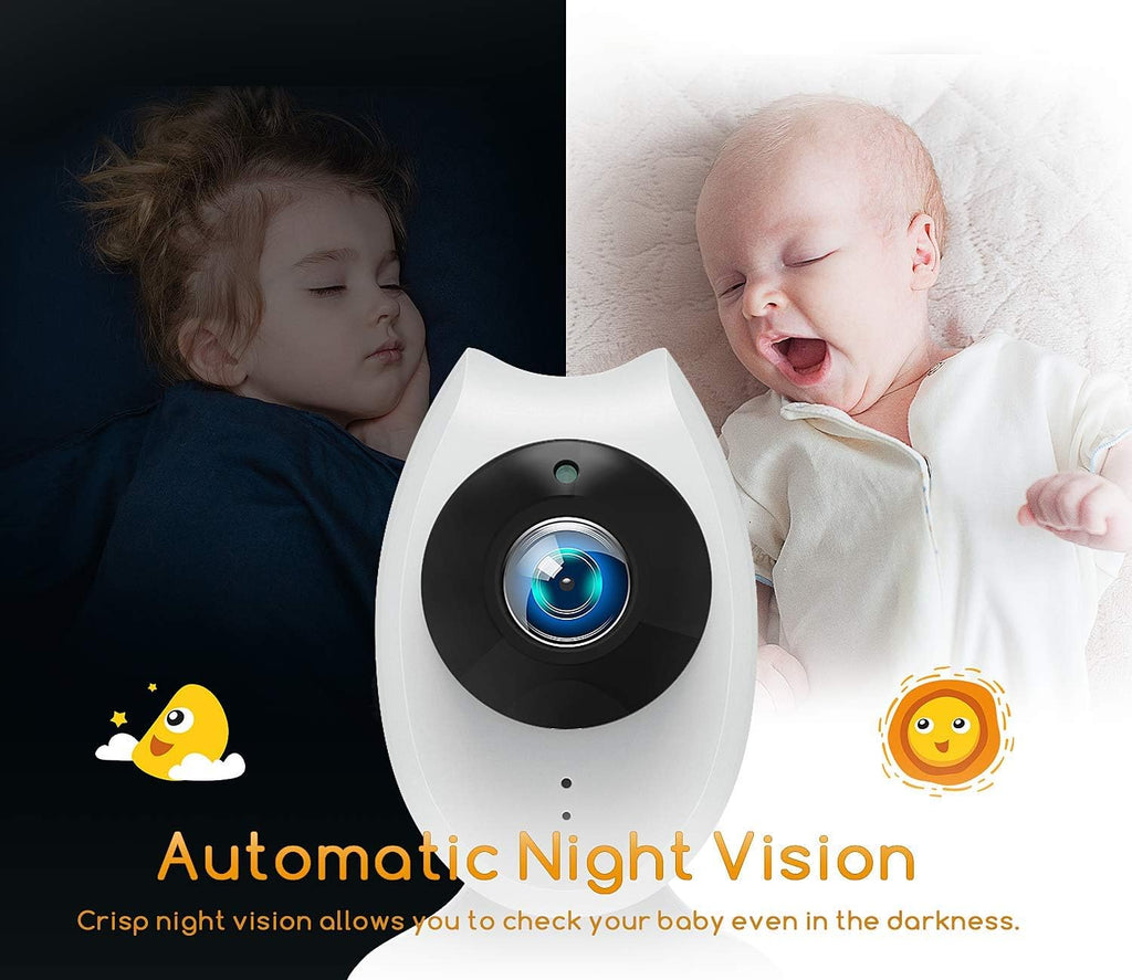 Baby Monitor with Two Cameras and 4.3'' LCD Split Screen N2894