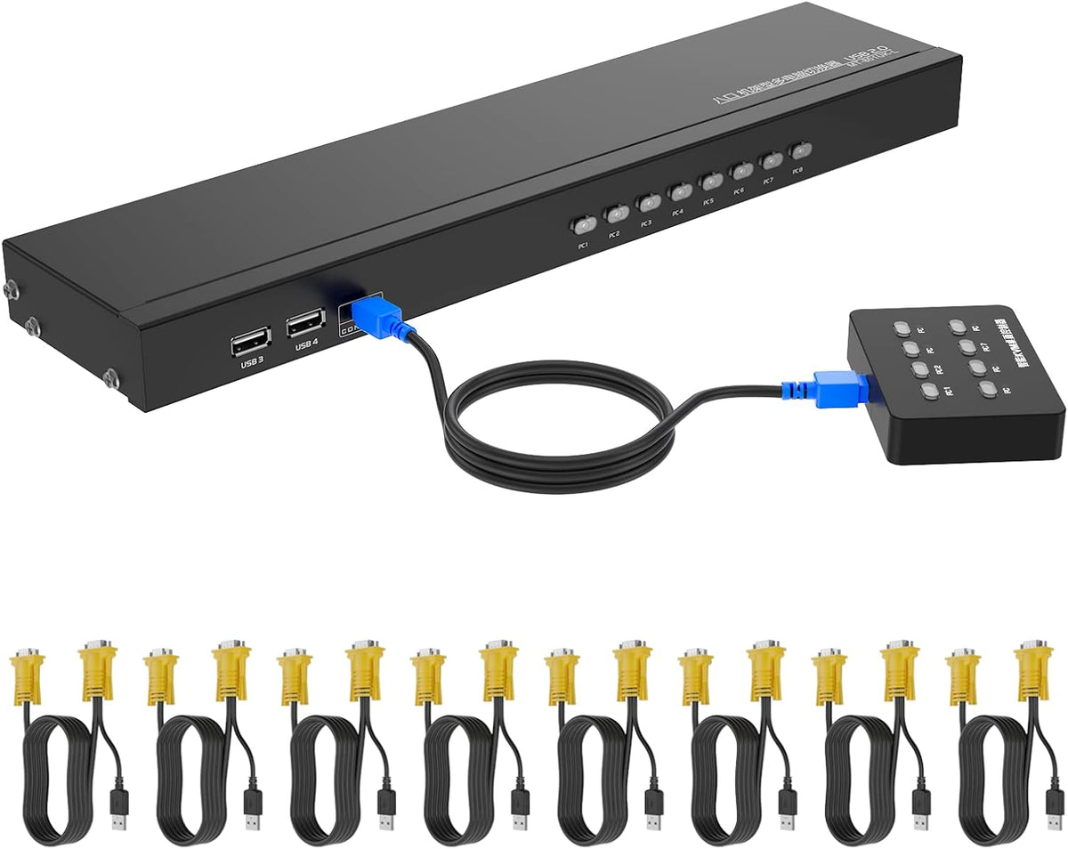 VGA Rack Mount KVM Switch 16 Ports 1U M67976