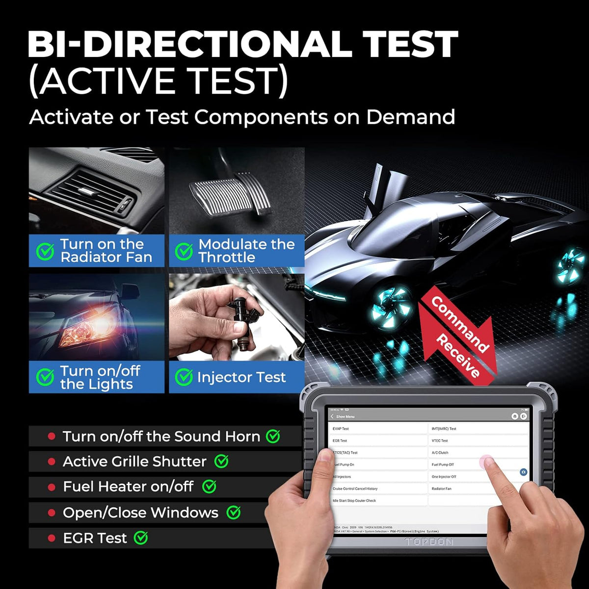 Bidirectional Scan Tool with 10.1-inch Screen N37982