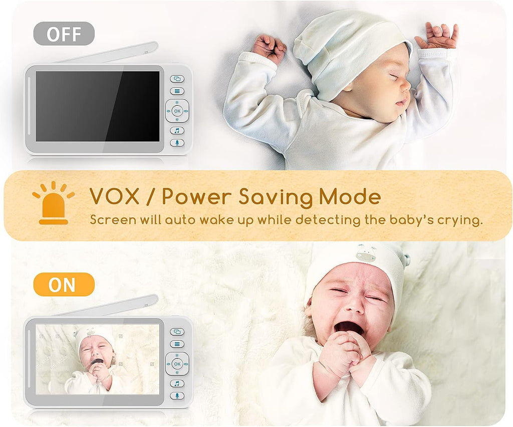 Baby Monitor with Two Cameras and 4.3'' LCD Split Screen N2894