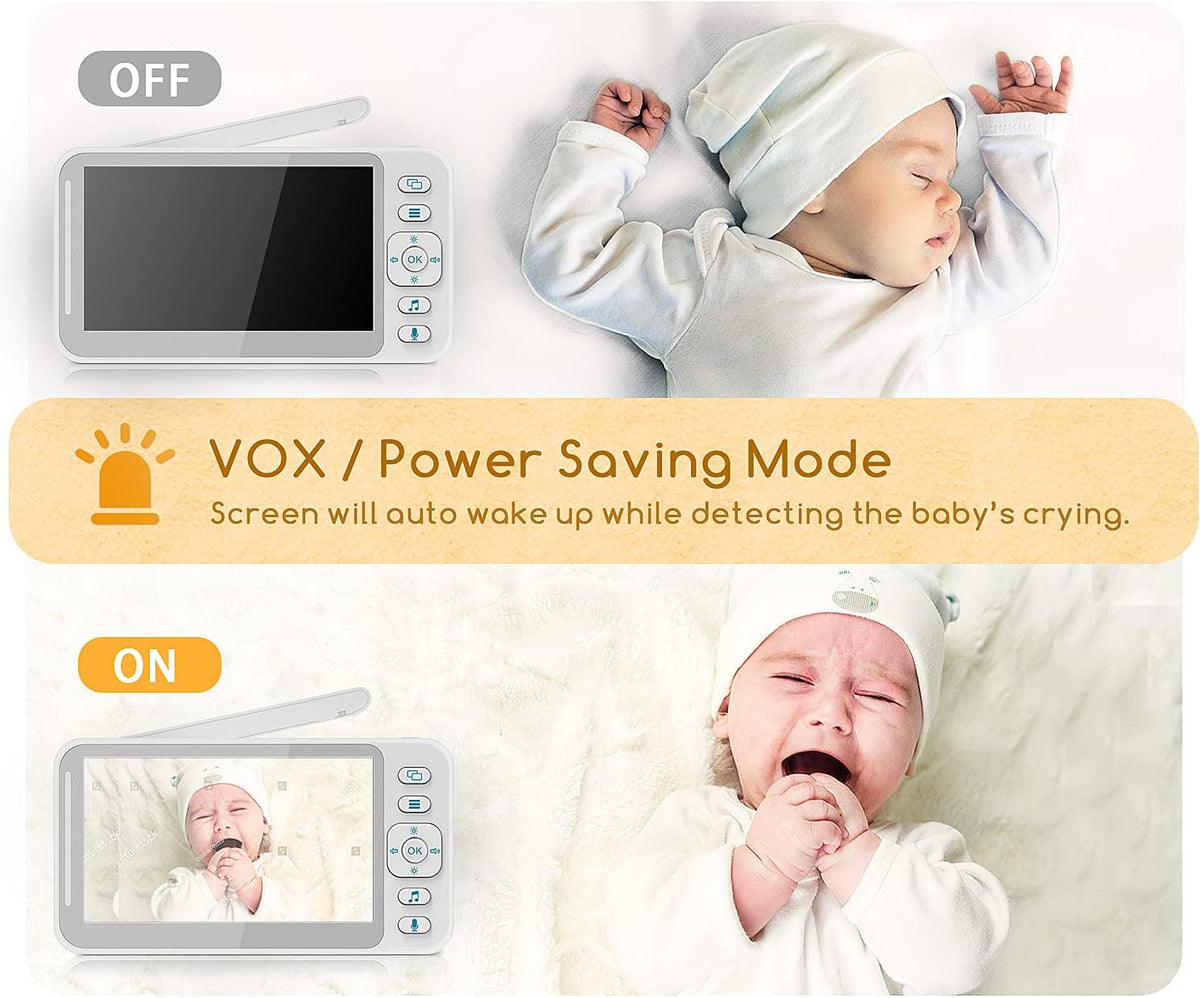 Baby Monitor with Two Cameras and 4.3'' LCD Split Screen N2894