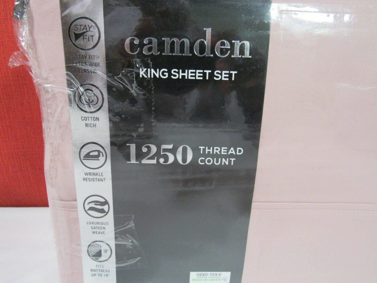 King Blush 4 pc. Sateen Sheet Set B101496