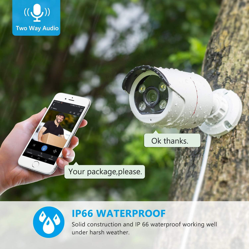 5MP PoE Security Camera System with 8CH NVR and 2TB Hard Drive Y248830