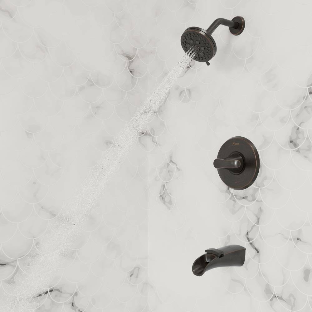 1-Handle Tub and Shower Faucet with Valve Tuscan Bronze S7621