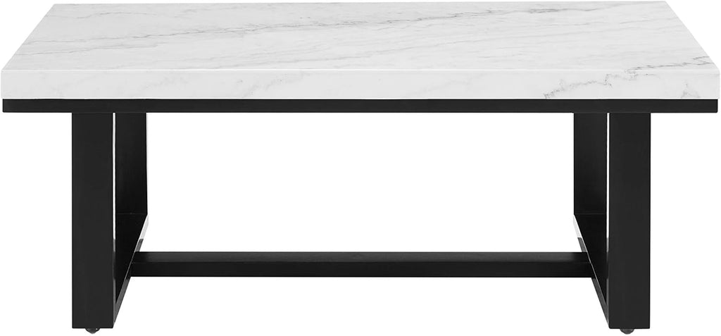White Marble Top Cocktail Table W738