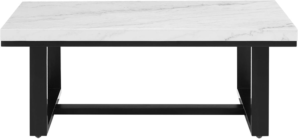 White Marble Top Cocktail Table W738