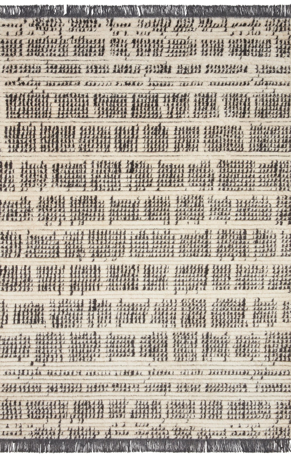 Cream Charcoal Rug 5'2 x 7'6 I867157