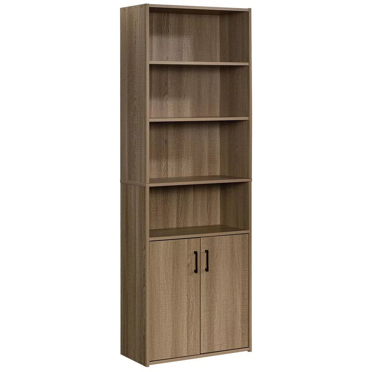 4-Shelf Engineered Wood Bookcase with Doors A6702