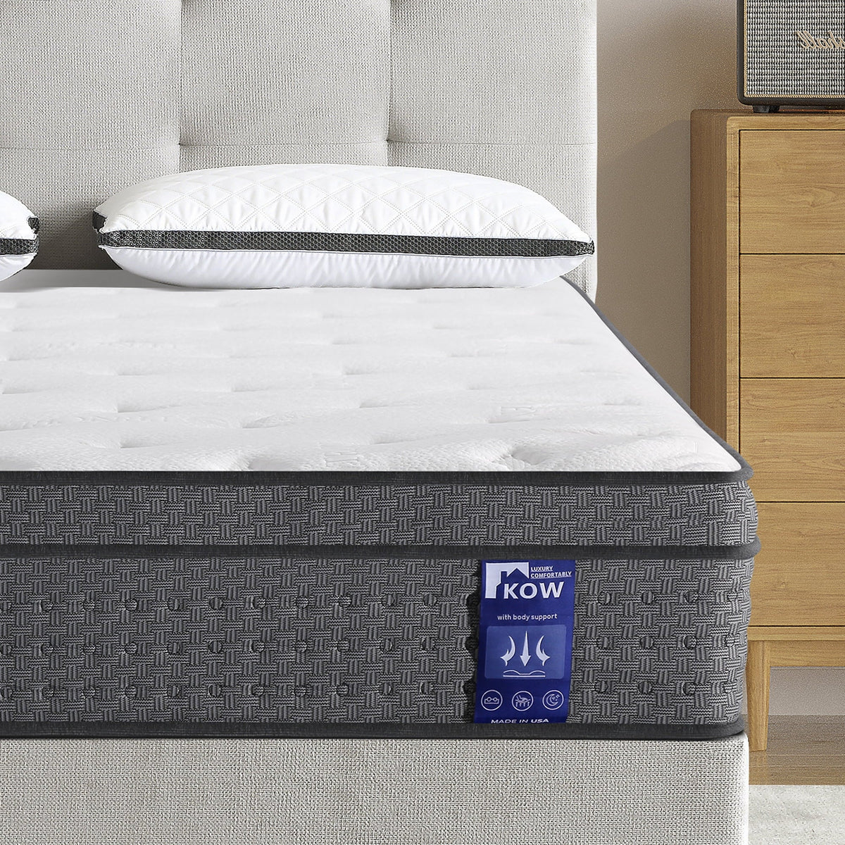 12 inch Full Size Gel Memory Foam Hybrid Mattress B55290