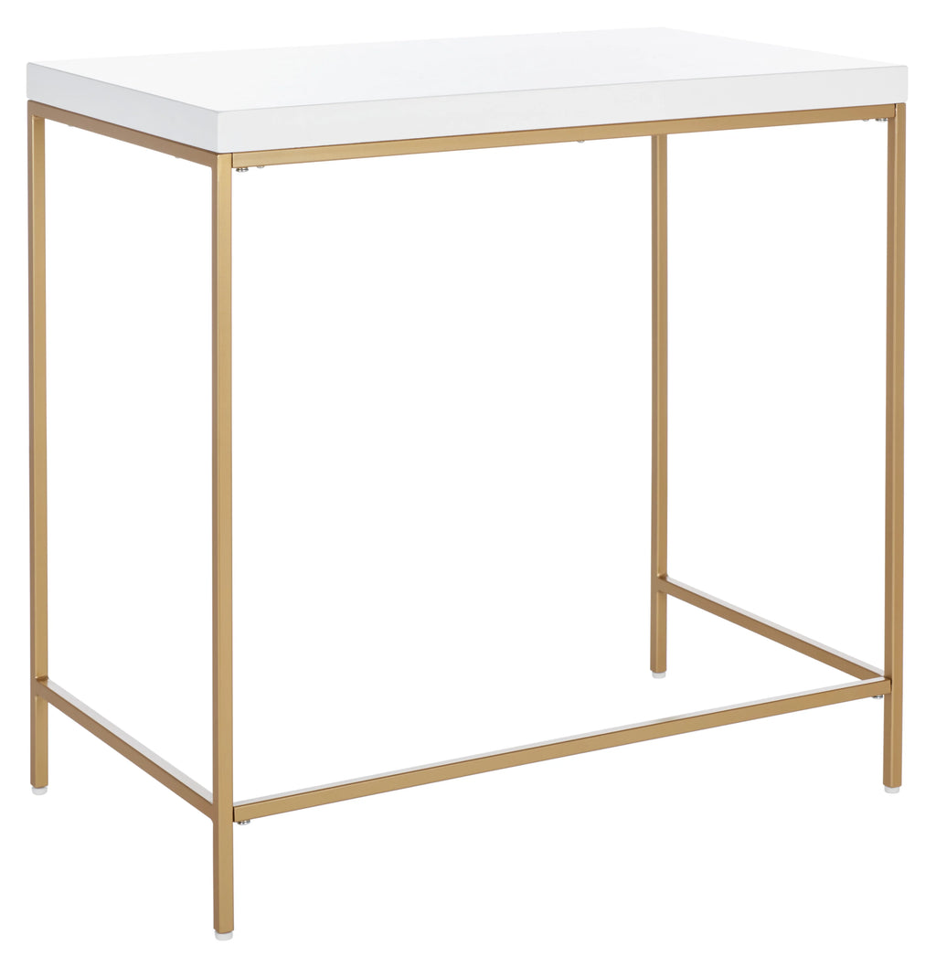 White Gold Wood Writing Desk N89286