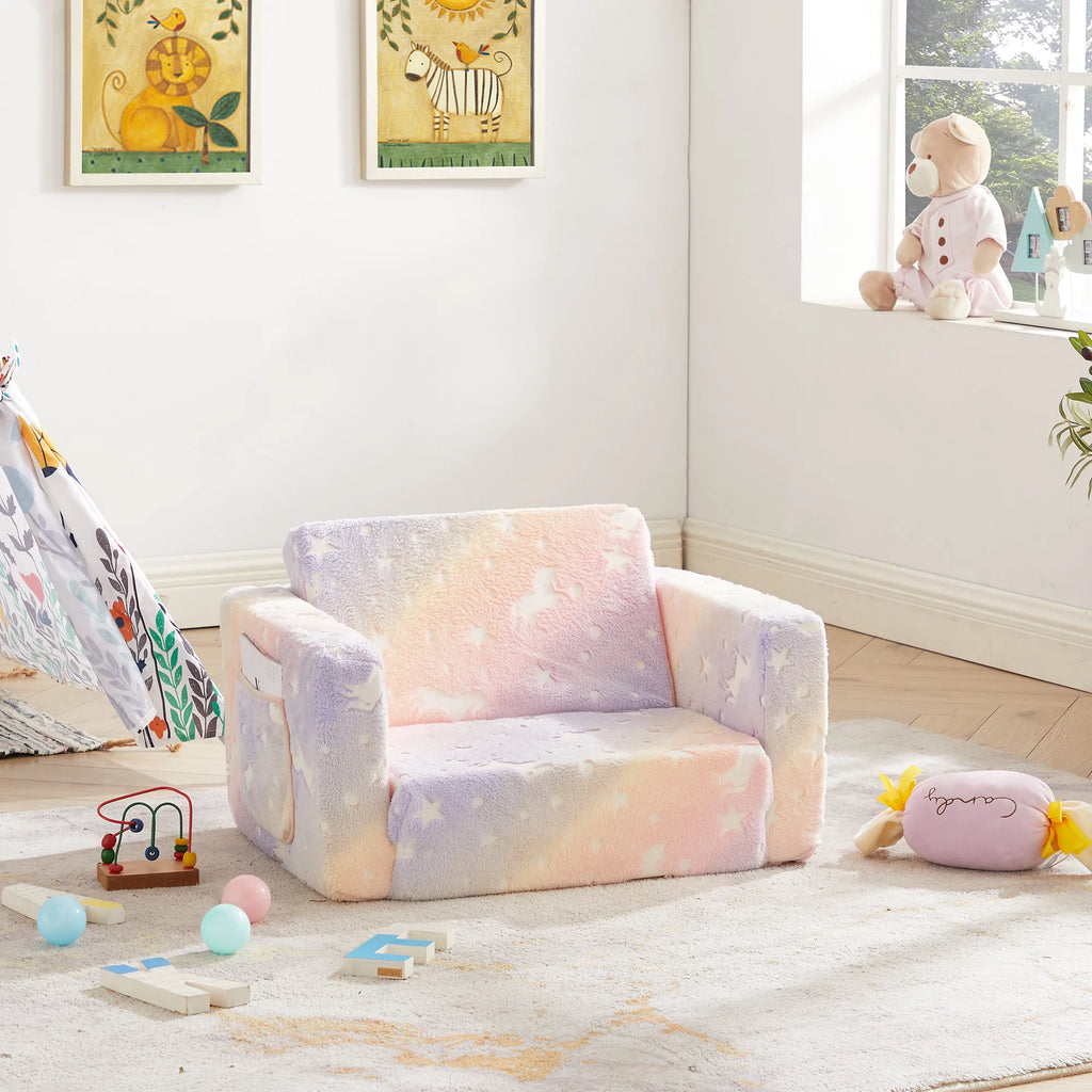 Glow in The Dark Convertible Sofa to Lounger F239
