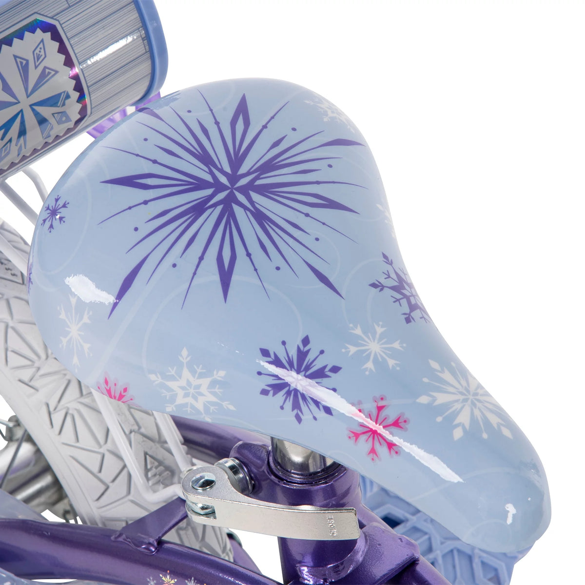 12 in. Bike with Doll Carrier Sleigh, White and Purple E87295