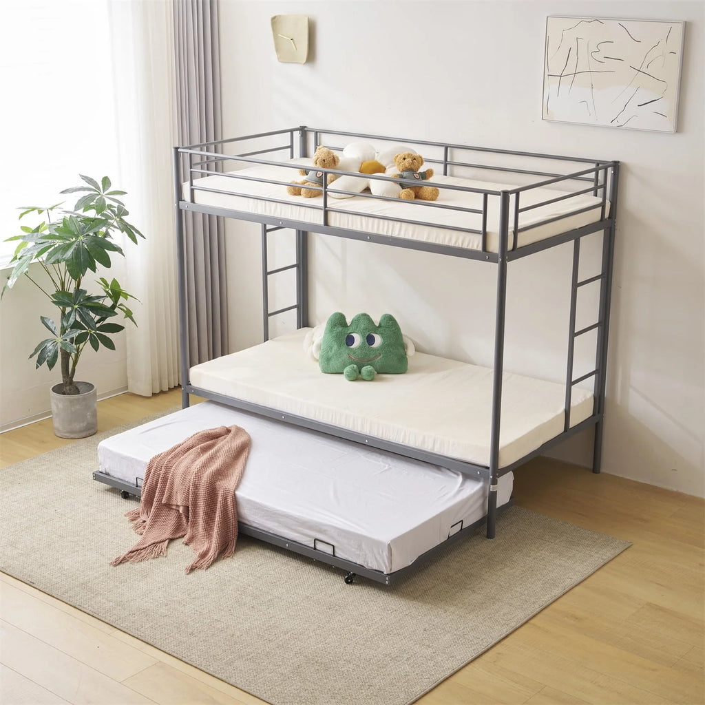 Twin over Twin Steel Bunk Beds N9949