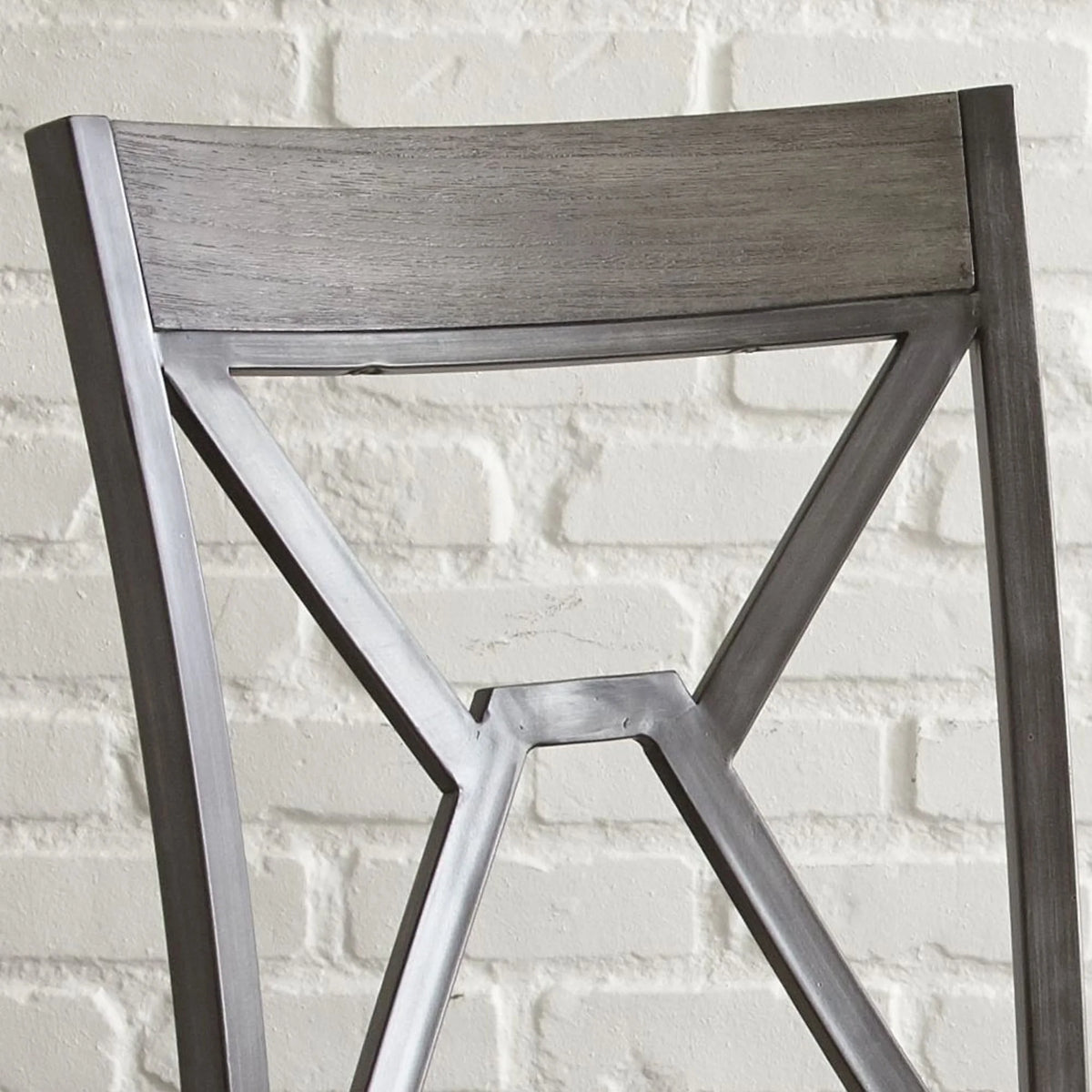 Gray Faux Leather Dining Side Chair T33219