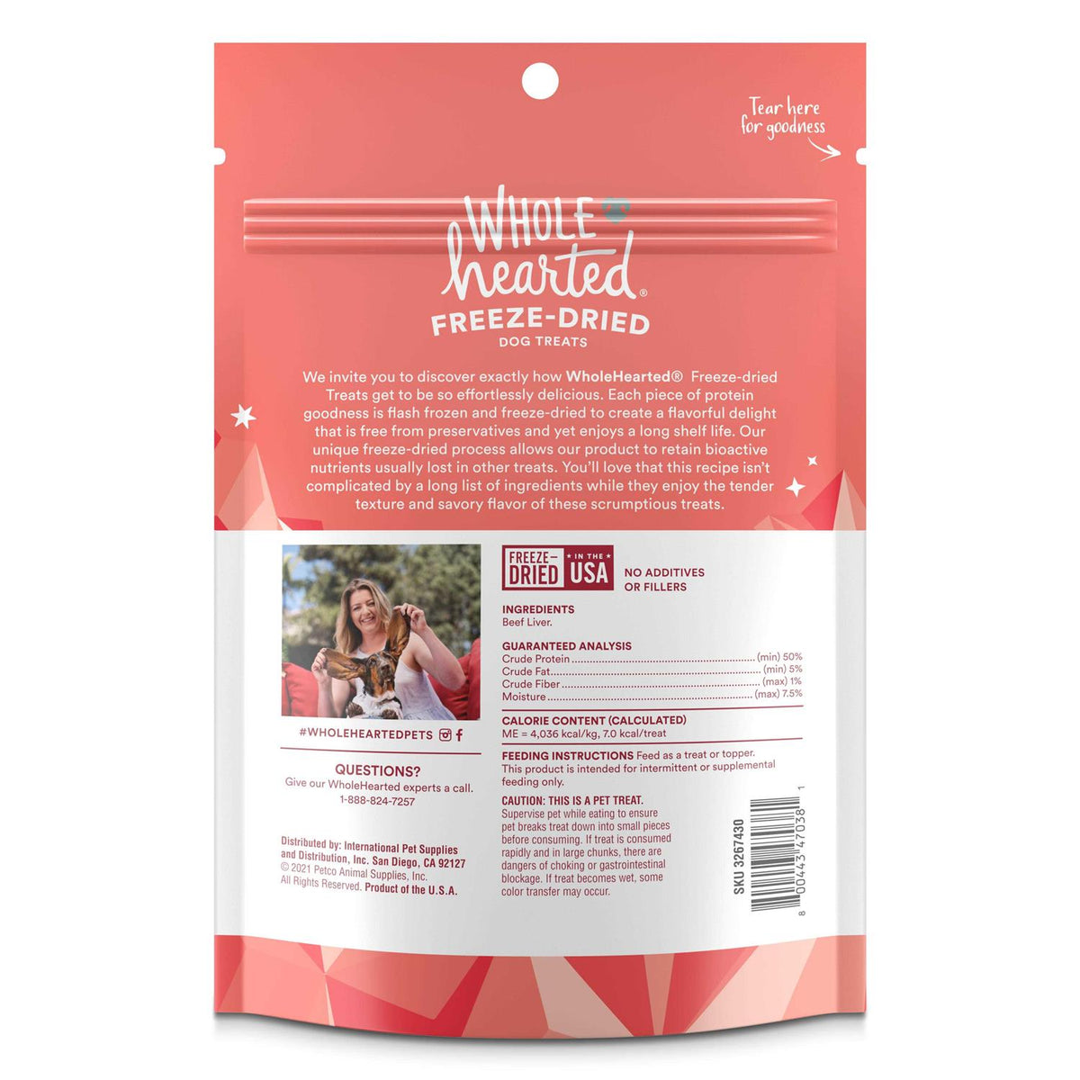 Beef Liver Freeze-Dried Dog Treats K9522