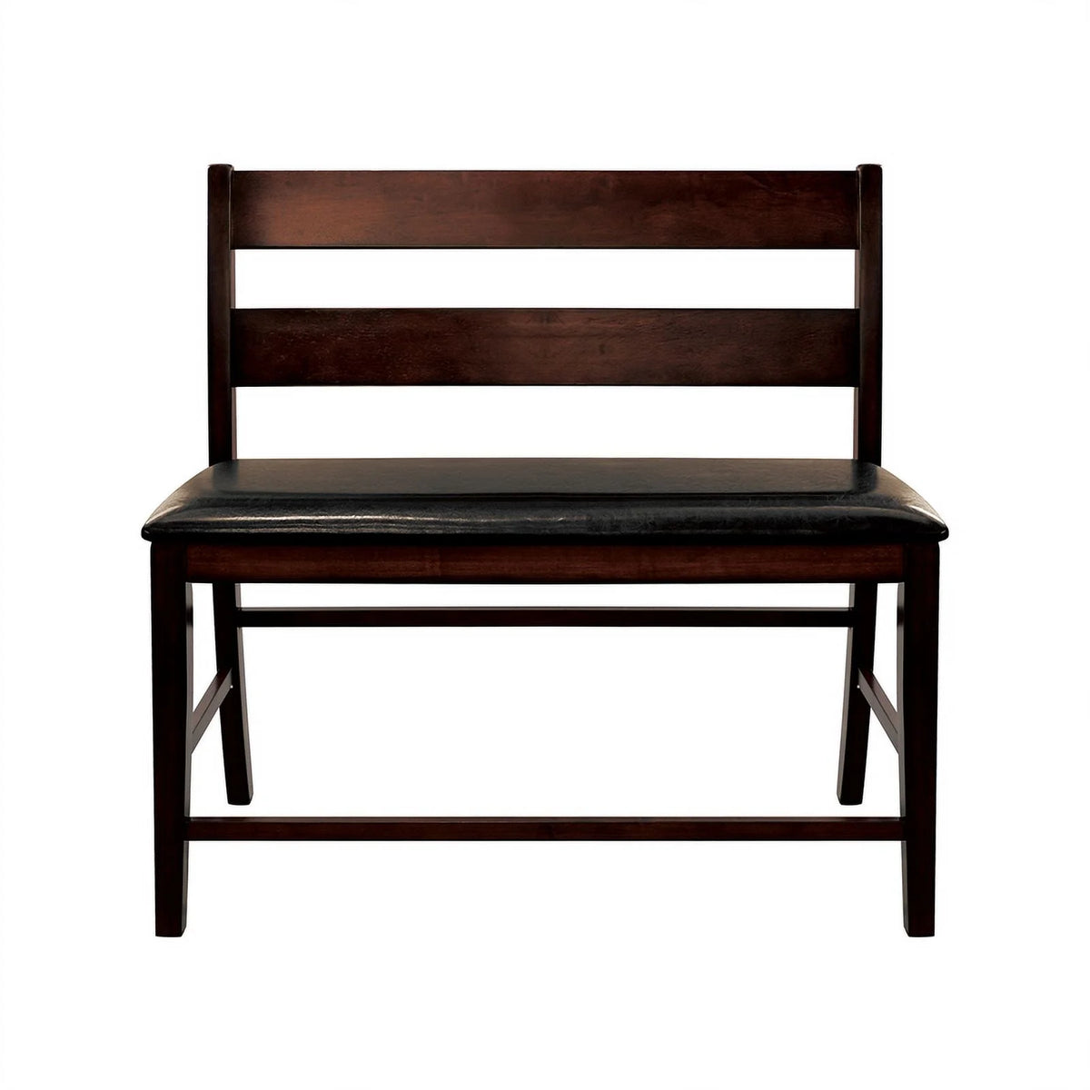 Wood Counter Height Dining Bench with Back I376192