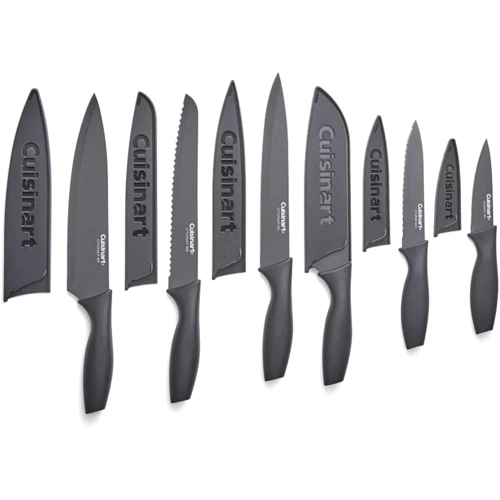 10 pc Stainless Cookware Set and 12 Piece Ceramic Coated Cutlery Set T65329