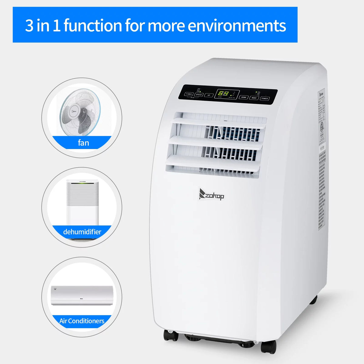 White Portable Air Conditioner F846