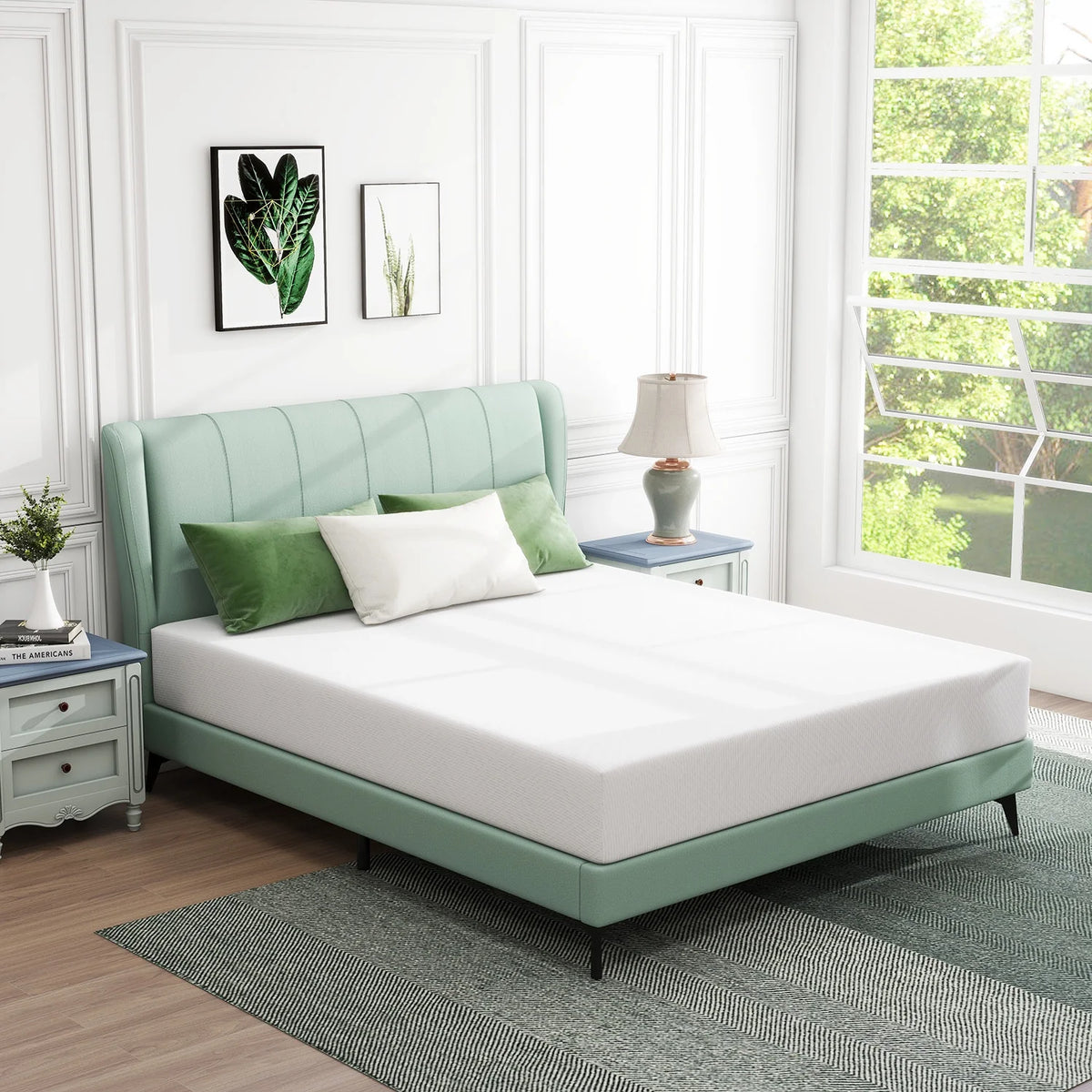 Queen Cooling Gel Memory Foam Medium Firm Mattress Z9632