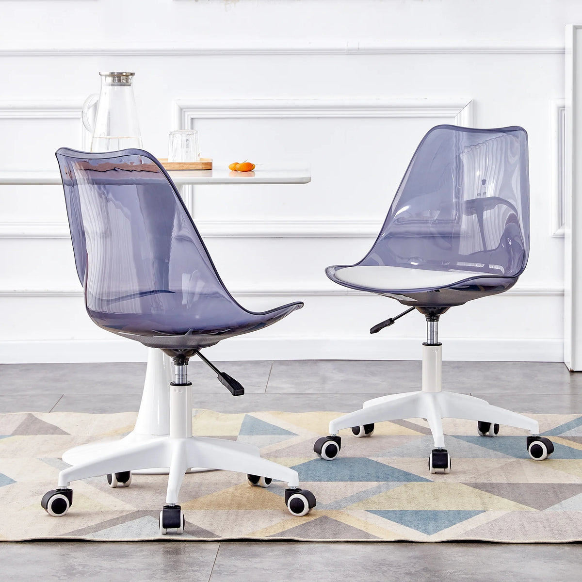 Midnight blue adjustable 360 swivel armless computer chair G771