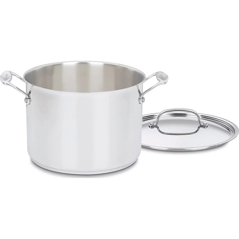 10 pc Stainless Cookware Set and 12 Piece Ceramic Coated Cutlery Set T65329