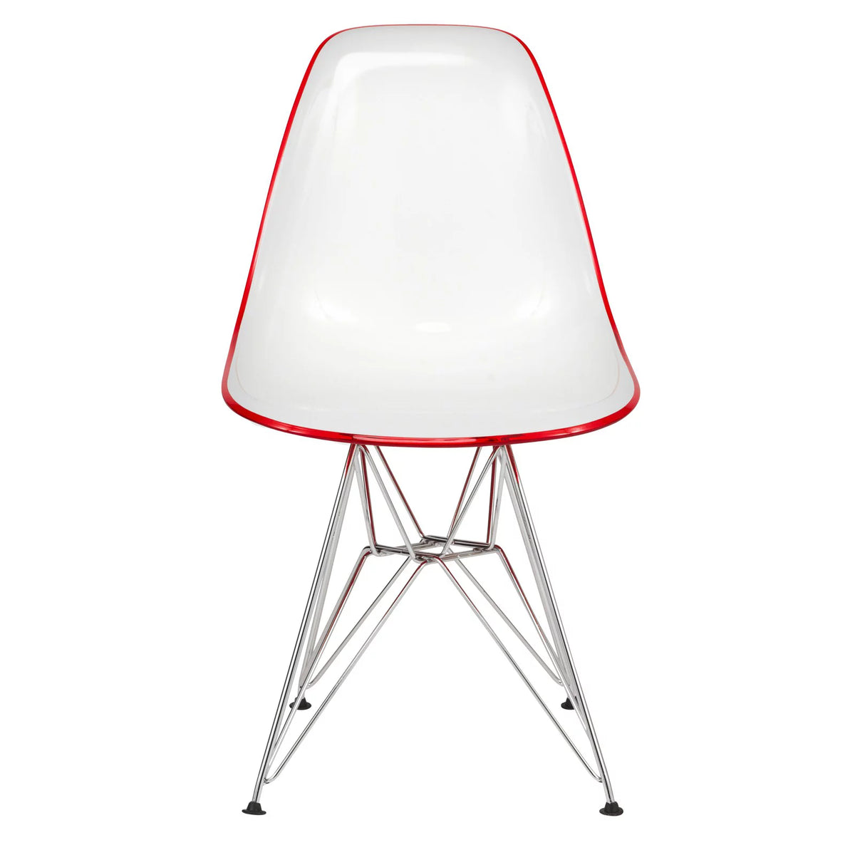 White Red Set of 2 Dining Side Chair J7292