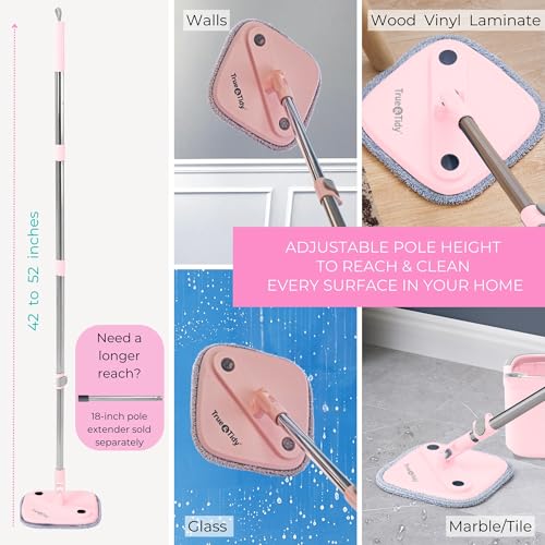 Square Spin Mop & Bucket System with 2 Microfiber Mop Pads K891
