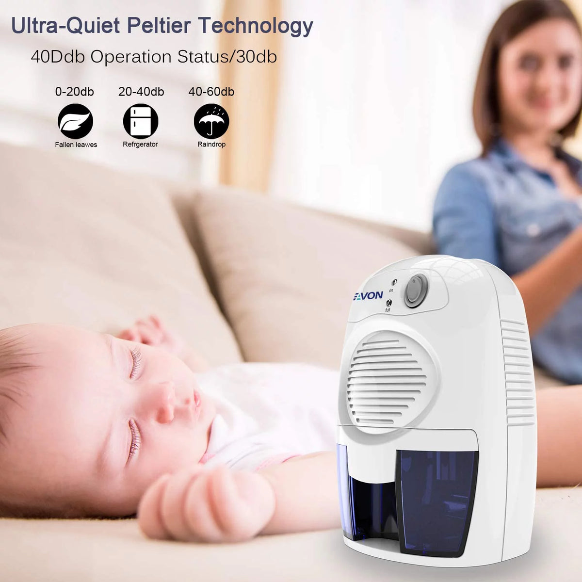 Electric 2000 Cubic Feet 500ml Portable Dehumidifier L7993