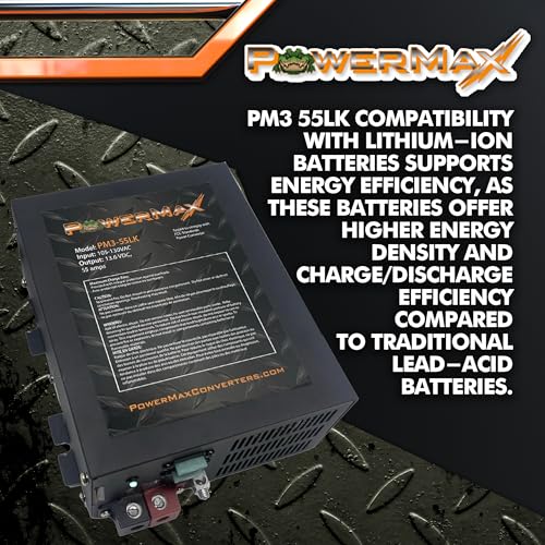 110 Volt to 12 Volt DC Power Converter 55 Amp N7203
