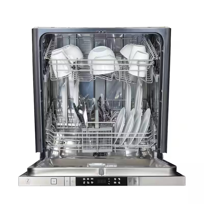 Black Matte 24 in. 6-Cycle Compact Dishwasher with 2 Racks I7764