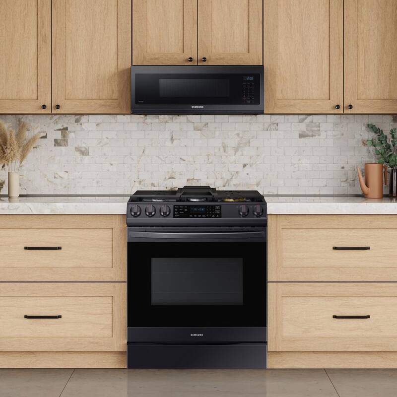 30 in. 1.1 cu. ft. Black Stainless Steel Over-the-Range Microwave W23800